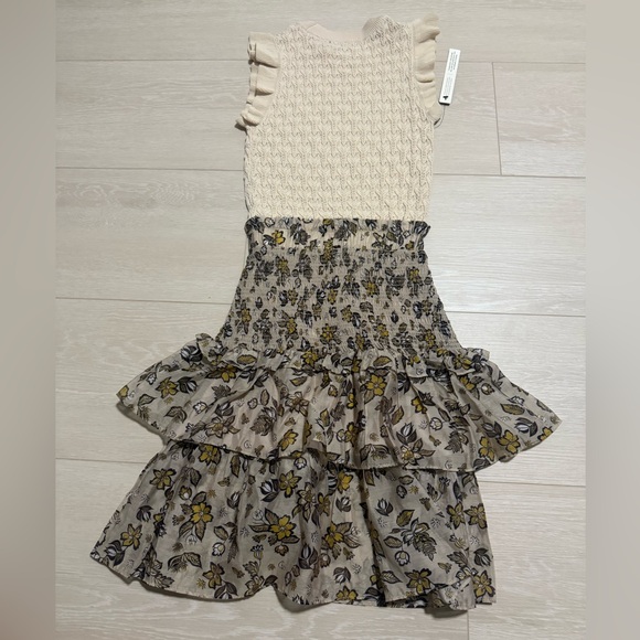 Anthropologie Current Air Ruffle Crewneck Mini Sweater Dress - Picture 9 of 10